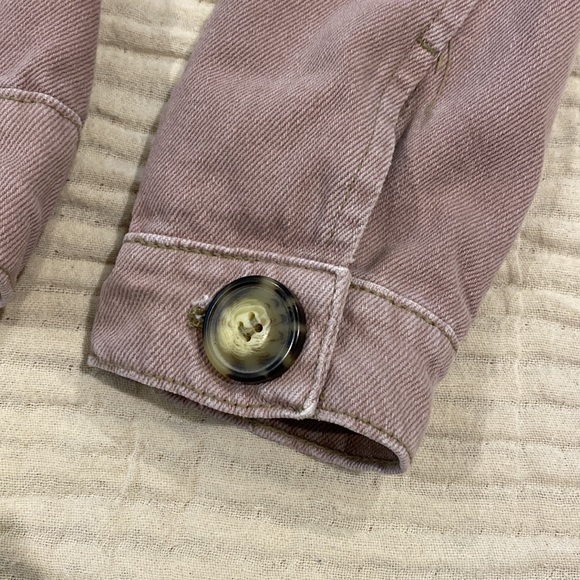 Free People Dusty Rose Denim Jacket - Picture 5 of 10